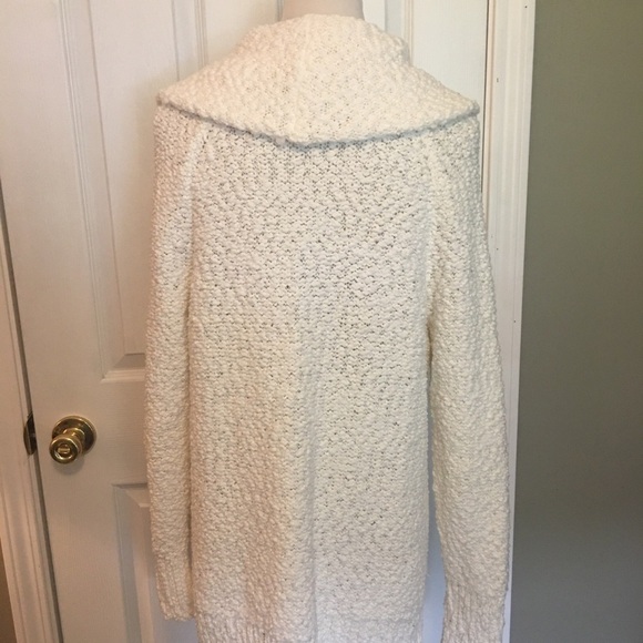 Liz Claiborne sz L, over size cowl neck, open knit sweater. Lagenlook, casual. - Picture 7 of 10